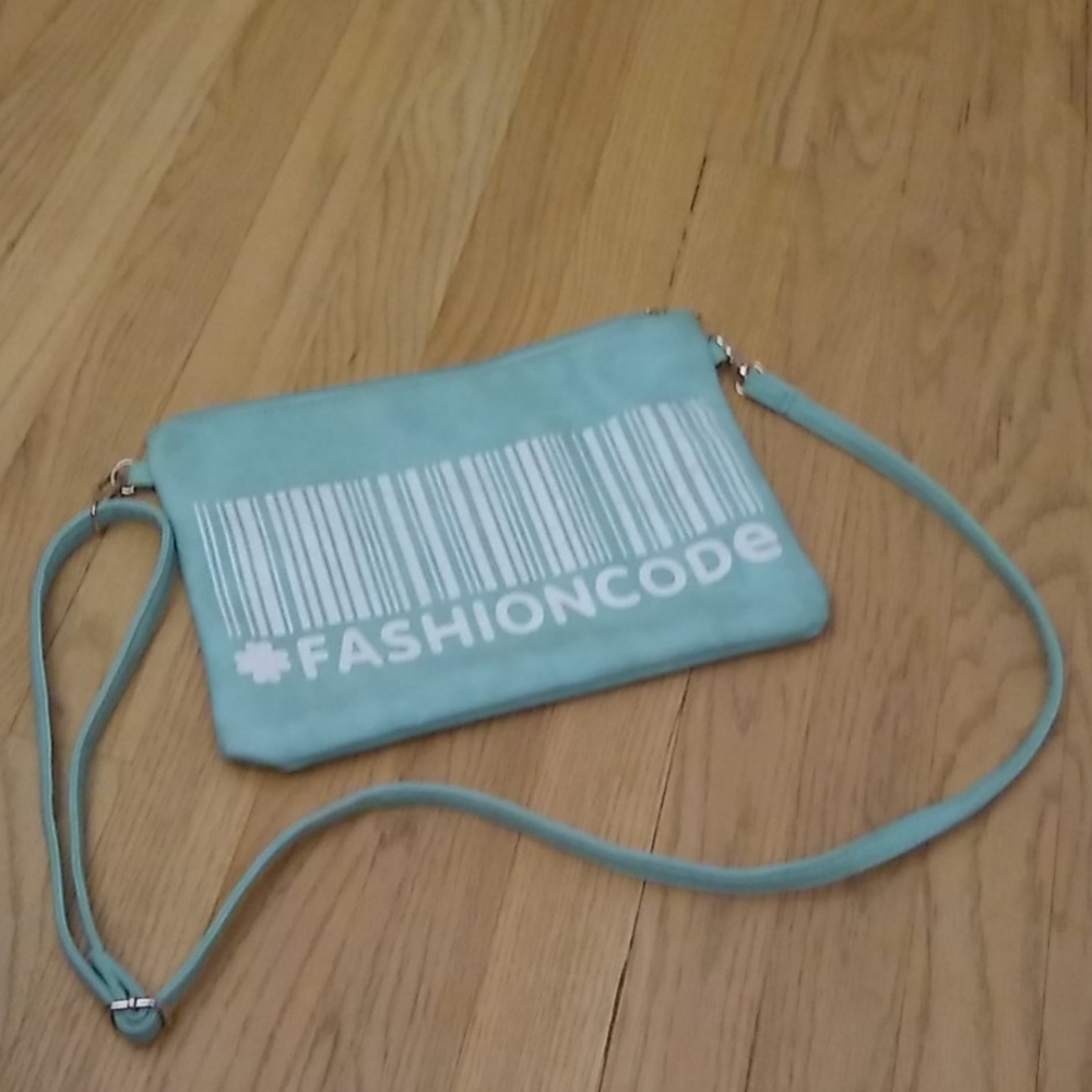 Fashion Code Crossbody Bag with Gold Zipper